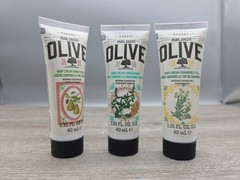 3. Korres Greek Olive Body Cream Honey Pear, Ginger Mint, Chamomile 1.35 oz