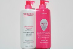 Topicrem Ultra-Moisturizing Body Milk 2x 500ml,Dry and Sensitive Skin