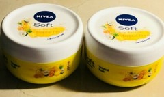 Nivea Soft Light Moisturizing 2 Creams Tropical Fruit MADE IN GERMANY