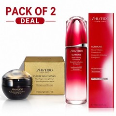 Shiseido Ultimune 100ml + Future Solution LX Night Cream 50ml Pack of 2 Set New