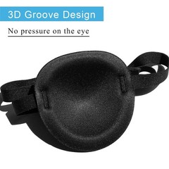 Comfortable 2PCS Eye Patches for Lazy Eye – Adjustable and Stylish Black Design