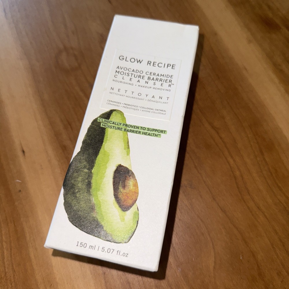 Glow Recipe Avocado Ceramide Moisture Barrier Cleanser Prebiotics Oatmeal 5.07oz