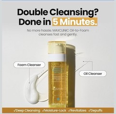 MAXCLINIC Puriteatoc Brightening Oil-to-Foam Face Cleanser Niacinamide 3.88 oz