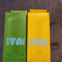 Star Balm Coconut Blast & Lucky Lemonade Lip Balm Set, Balm, 0.15 oz Each