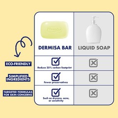 Dermisa Brightening Bar Soap with Kojic Acid, 3 Ounce (Pack of 3), No Color