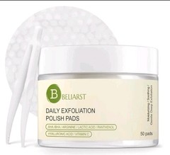 EXFOLIATING Exfoliator DAILY POLISHING PADS 1 NEW BOX FACIAL Glycolic Acid. 50ct