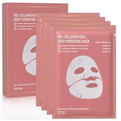 ZealSea Bio Collagen Hydrogel Face Mask 4 Pack Firming & Hydrating NIB