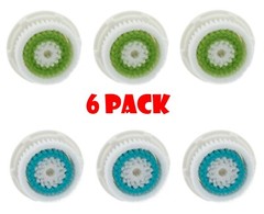 6 Pack Facial Cleansing Brush Heads Fits Mia 1 2 Fit Deep Pore and Acne Pore