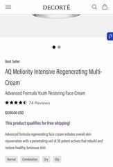 Rare! Decorte AQ Meliority Intensive Regenerating Multi-Cream – NEW