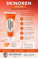 20% Azelaic Acid Face Cream Brightening Moisturizer for Uneven Skin Tone 30g