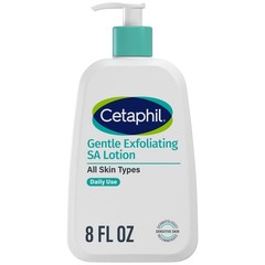 Cetaphil Gentle Exfoliating SA Lotion, Lightweight 8 Fl Oz (Pack of 1), white