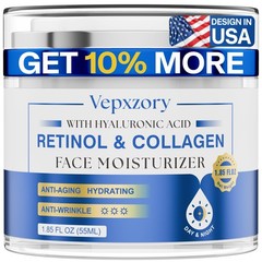 Anti-Aging Moisturizer Face Cream with Retinol, 1.85 Fl Oz (Pack of 1), Green