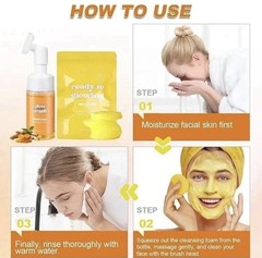 Kojic Acid Turmeric Facial Cleansing Foam 150ml + Disposable Cleansing Pads Set