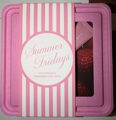 Summer Fridays Strawberry Soft Serve Lip Butter Balm Gift Set New Authentic