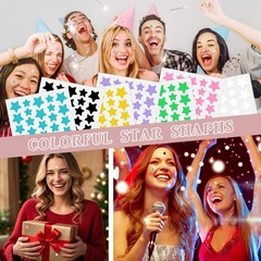 1 Count (Pack of 560), 7 stylish colors (Yellow, Pink, Black, Blue, Purple,…