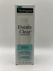 Neutrogena Evenly Clear Acne Exfoliant Serum Salicylic Acid Face 1 fl oz 10/27