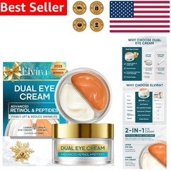 Dual Eye Cream for Dark Circles & Puffiness – Retinol, Peptides, Stem Cells