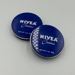 Nivea Creme Moisturizer Unisex 1oz Blue New Travel Size Tin Lot of 2