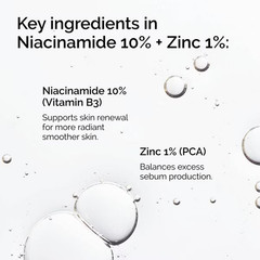 The Ordinary Niacinamide 10% + Zinc 1% 1 fl oz Oil-Free Vegan Serum