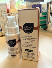 All Good Anti-Aging Mineral Face Moisturizer Sunscreen SPF 50 Cream 1 fl oz