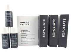 3x Paula&rsquo;s Choice Exfoliate 2% BHA Liquid Exfoliant Salicylic 10ml Each Travel