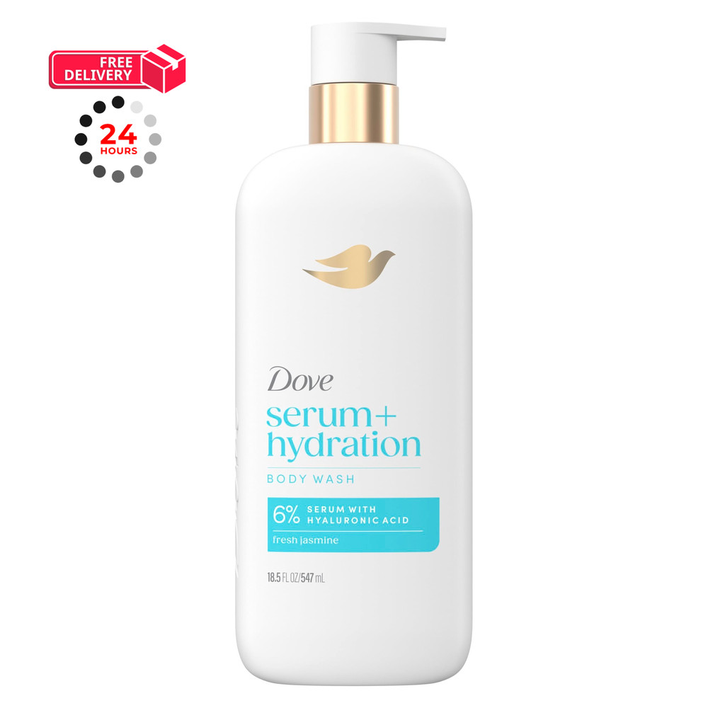 Dove Body Wash Hydration Boost Actively 18.5 Fl Oz (Pack of 1), White