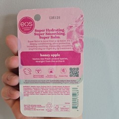 Eos 24H Moisture Super Balm Honey Apple, Day or Night Lip Treatment, 0.35 Oz