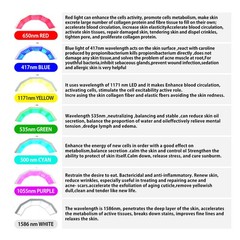 7Colors BIO PDT LED Light Photon Therapy Facial Skin Rejuvenation Beauty Machine