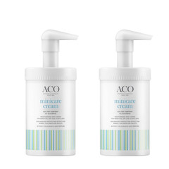 2x ACO Minicare Cream 350g | Unscented Moisturiser for Dry & Sensitive Skin
