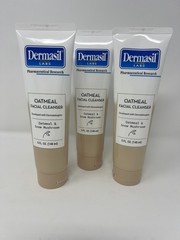 NEW! DERMASIL®️ LAB ~ OATMEAL FACIAL CLEANSER ~ 5 Oz.Combo-3