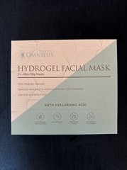 Omnilux Hydrogel Facial Mask with Hyaluronic Acid NEW Set of 3