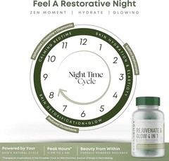 Vitanergy Beauty Sleep Skin Glow Supplement – 4-in-1 Nighttime Support with …