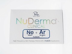 NuDerma Clinical High Frequency Wand Ne+Ar Fusion 6 Applicators Open Box