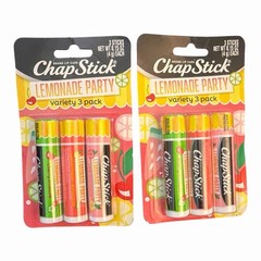 2 Packs Chapstick Lemonade Party Lip Balm .15 Oz 3 Tubes Cherry Watermelon