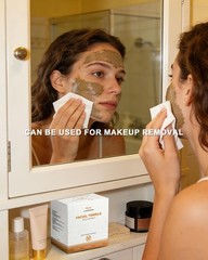 Disposable Face Towels 50 Count XL Soft Facial Cleansing Dry Wipes Travel