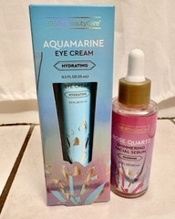 🎀Global Beauty Care🎀Rose Quartz Shimmering Serum & Aquamarine Eye Cream Set