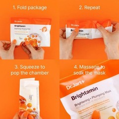 Dr. Jart+ Brightamin Brightening + Plumping Face Mask, Single Pc 0.84 oz / 25 mL