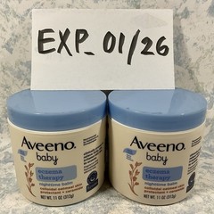 Aveeno Baby Eczema Therapy Nighttime Balm 11oz – Lot of 2
