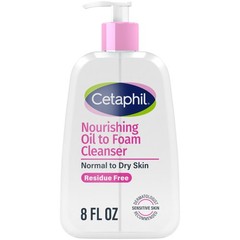 Cetaphil Nourishing Oil to Foam Facial Cleanser 8 Fl Oz (Pack of 1), No Color