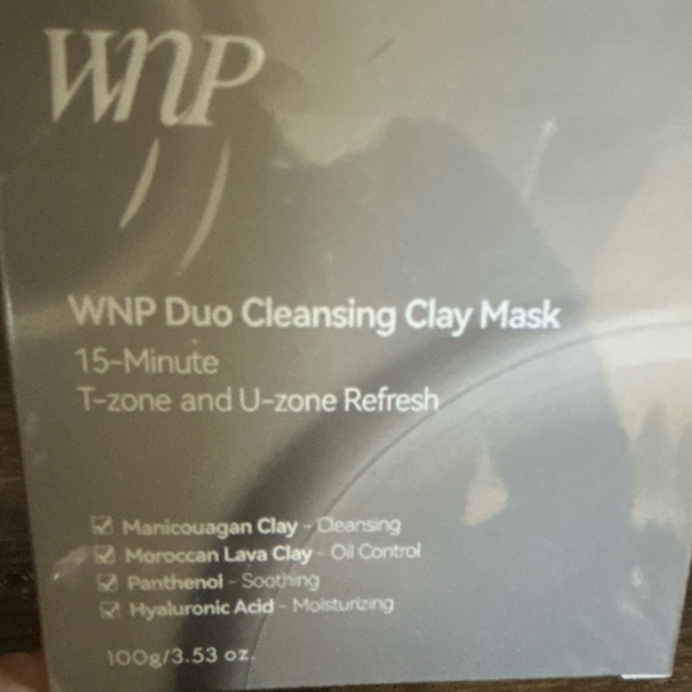WNP Duo Cleansing Clay Mask 100g Manicouagan Moroccan Lava Panthenol Hyaluronic