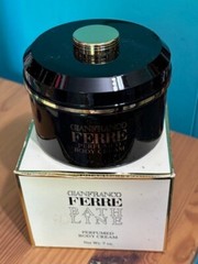 NEW VINTAGE GIANFRANCO FERRE BATH LINE PERFUMED BODY CREAM ITALY 7 OZ JAR RARE
