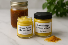 Cayenne Pepper & Turmeric Cream | Handmade Natural Warming Moisturizer