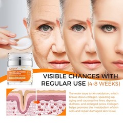 OUKEYA Collagen Anti-Aging Cream For Repair Wrinkle with 5% Hyaluronic Acid 50g