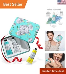 Hand Cream Trio Tin Gift Set, Natural Hand Lotion, Made in France with 20% Or…