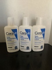 3 CeraVe Daily Moisturizing Lotion for Normal to Dry Skin 3 oz.