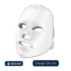 Rechargeable LED Face Mask 7 Color Photon Light Therapy Skin Care Beauty Mask