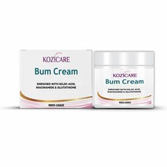Kozicare Bum Cream with Glutathione, Niacinamide Reduce Spots Patch & Acne 50 g