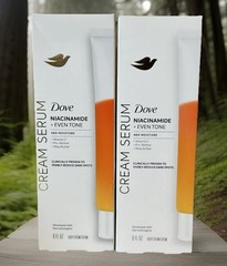 Lot 2-Dove Body Cream Serum Niacinamide + Even Tone Lotion 8oz ea 48 H Moisture