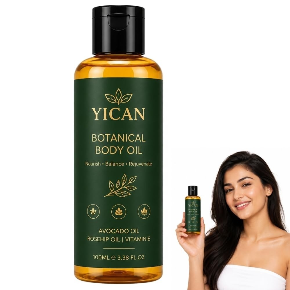 YiCan Anti-Aging Body Oil, Oil Skin Tightening, 100% Plant-Based Formula – 100ml