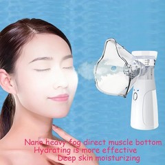 Portable Nano Handy Facial Steamer Cool Mist Humidifier Skin Hydrating Spray